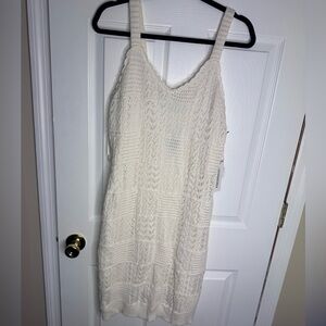 Kohl's Cream Knit Mini Dress